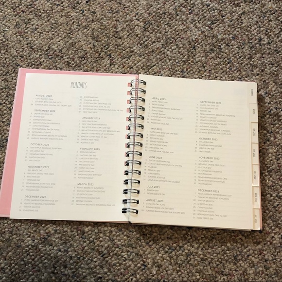 🆕 Rae Dunn MAKE IT HAPPEN Planner 2023 Pink - Picture 7 of 14